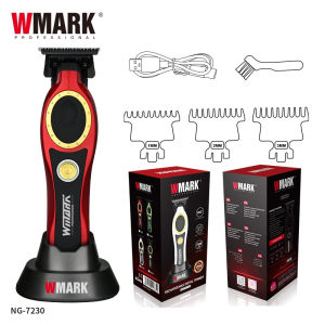WMARK NG-7030 NG7230 Electric Hair Clipper Trimmer High Speed High Quality Blade with 8-piece Comb Set Long Battery Life for Salon Home Professional Use