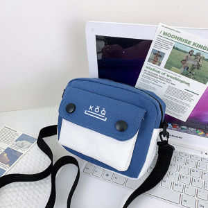 Women Canvas Bag Single Shoulder Shopping Handbag Striped Beach Bag Student College Canvas Printing Messenger Bag Crossbody Bag