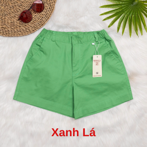 QUẦN SHORT KAKI (CẠP CHUN) LƯNG THUN NỮ