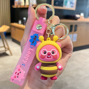 Loopy doll Keychain perempuan Little Beaver sekolah beg loket pasangan Keychain