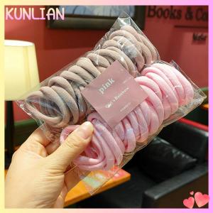 [KUNLIAN] ที่คาดผมยางยืด50ชิ้น เซ็ตสำหรับเด็กผู้หญิงอุปกรณ์เสริมผมผ้าไนลอนสีสันสดใสของขวัญสำหรับเด็ก