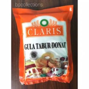 1 BALL BAL 96 PAK GULA DONAT CLARIS GULA HALUS DINGIN GULA TABUR CLARIS OREN 250GR DUSTING SALJU 1 DUS TOPPING ORANGE GROSIR