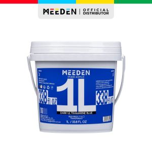Meeden 1L Studio Acrylic Paint High Gloss Heavy Body Finish User-Friendly Packaging 33.8 fl.oz. Paint Tub For Murals Large Canvases & Multi-Surface Art