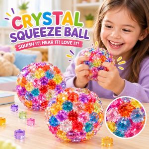 Crunchy Ice Bead Squishy Cube Soft Stress Relief Sensory Fidget Toy For Kids Adults Daily Gift