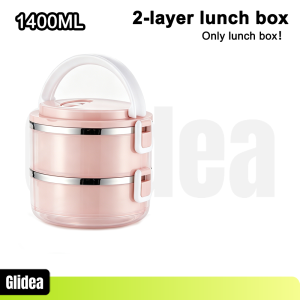 Stackable Bento Lunch Box Insulated Food Keeper Stainless Steel Baunan Portable Meal Container With Bag Tableware Para sa School Travel Office
