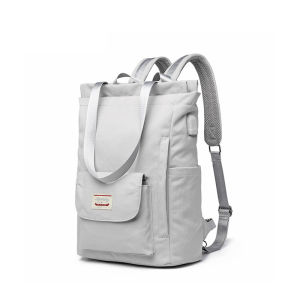 SmallAnt Ransel Wanita Tahan Air Ransel Laptop Bergaya 13 13.3 14 15.6 Inch Korea Fashion Oxford Kanvas USB College Tas Ransel Wanita untuk Wanita