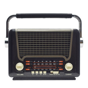 Radio 527BTS FM/AM/SW Player Portabel Retro Solar Pengisian dengan Senter Kartu Speaker Bluetooth