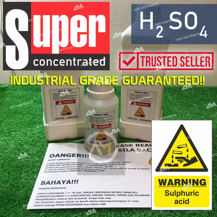 Sulfuric Acid 98 H2so4 Industrial Grade Lazada 1847