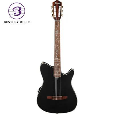 Ibanez TOD10N-TKF TOD Series Tim Henson Classical Acoustic Electric Guitar Transparent Black Flat