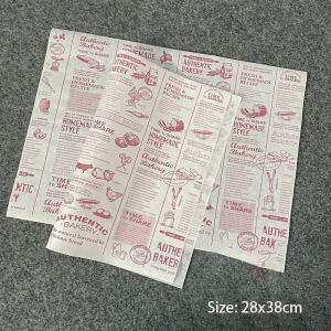30/50/100 pcs Baking Paper Sandwich Wrappers Greaseproof Deli Wax Paper Wrapping Sheets Food Basket Liners 28x38cm