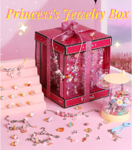[SG Stock]Childrens handmade DIY bracelet beading puzzle toy princess treasure box jewelry girl birthday gift