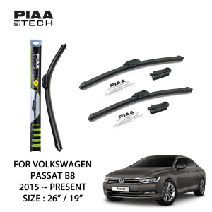 Volkswagen Passat B8 PIAA Si-Tech Silicone Wiper (26" / 19")