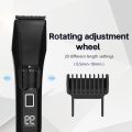 Manscape Men's Beard Trimmer, 20 Length Adjustable Blade Wheel,Stainless Steel T-Blade for Precision Facial Hair Trimming, Cordless Hair Clipper IPX7 Waterproof, LED Display(Black). 