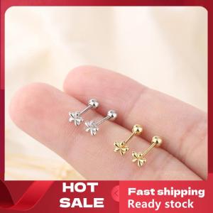 🚚【Local Express Delivery】🚚 1Pair Gold Minimalism Earrings Silver Mini Small Flowers Ear Stud For Women Fashion Stud Earrings Piercing Jewelry Birthday Gift