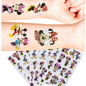 ZEEMIN Christmas Disney Mickey Minnie mouse kids Tattoo Sticker Anime Figure Cartoon Girls Christmas Birthday Gift Toy Random 1PCS free shipping