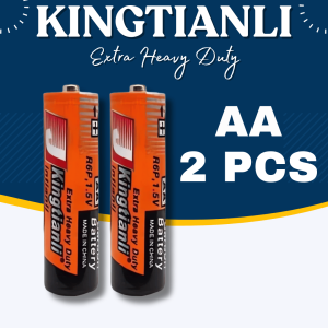 Bateri Kingtianli AA & AAA Tahan Lasak/Kingtianli Extra Heavy Duty Battery AA & AAA 1.5V [4Pcs]