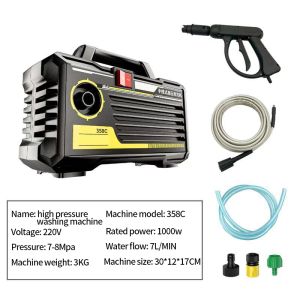 2500W High Pressure Washer Portable Car High Washer Washing Machine Power Spray Pressure Washer Cleaning Machine