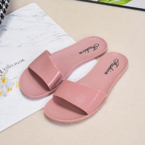 OKAIDO Sandal Flat Slide Selop Wanita Cewek Perempuan Gaya Fashion Korea Style Unik Terbaru Kekinian