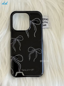 Ốp điện thoại cho Iphone Ví đựng thẻ hình nơ phim okok 15 14 Pro Max 13 Pro Max 12 Pro Max vỏ điện thoại sang trọng có giá để điện thoại