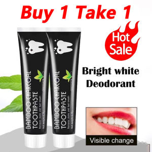 【BUY 1 TAKE 1】Bamboo Charcoal Toothpaste Whitening Teeth Prevent Tooth Decay Mousse Toothpaste