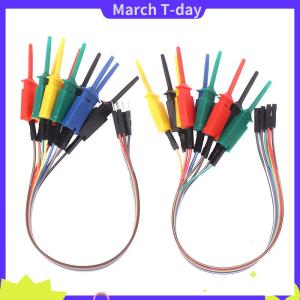 March ตะขอหนีบทดสอบประสิทธิภาพสูง20ซม. ตัวหนีบสายลอจิกเครื่องวิเคราะห์สายเคเบิ้ลชุดทดสอบหัวจับสำหรับชิปหมุดทดสอบการเชื่อมต่อ