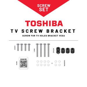 [TOSHIBA] TV Screw for TV Bracket Holes VESA Wall Mount Skru untuk Lubang Pengantung TV (No Bracket)
