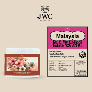 JWC Roastery - Malaysia Kulai Liberica N26 A.N #1 (100g/pack)(Single Origin Coffee/Whole Bean/Fresh Roast/Arabica/Ground Coffee/Filter)