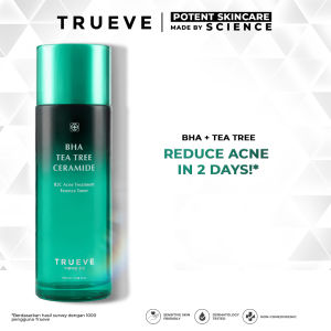 [PROMO 50%] TRUEVE BHA Tea Tree Ceramide B2C Acne Treatment Essence Toner 100ML | Face Mist Brightening Whitening All Skin Types Glowing Gentle Korea Skincare BPOM