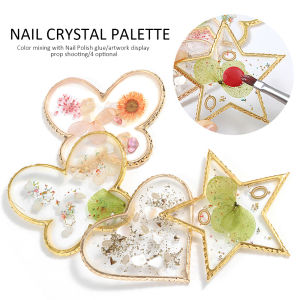 DECINIEE 1Pc Color Palette False Nail Tips Drawing Nail Color Palette for Color Display Manicure Tool