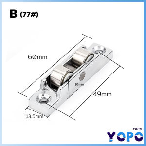 YoPo Slot/Flat Wheel 88/77 Style Sliding Door Casement Pulley Window Pulley Roller Wheel