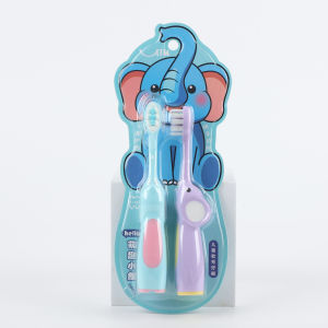 Nes 3-6-12 Baby-Specific Childrens Toothbrush Soft Bristles Household Medium and Large Children Cleaning Elephant Toothbrush Daily Necessities Wholesale 12