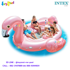 Intex ส่งฟรี แพนกฟลามิงโก้ ปาร์ตี้ 4.22x3.73x1.85 ม. รุ่น 57267