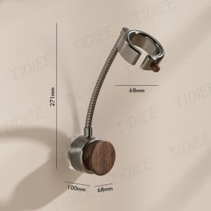 Hair Dryer Holder Suction Cup 360° Rotatable No Drill Bathroom Wall Mount with Cable Organizer