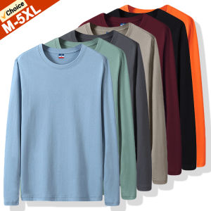 Good Quality 4XL 5XL Plus Size T-Shirts Men Long Sleeves Cotton Tops Male Tees Basic Plain Tshirts Women Tee Shirts Underwears