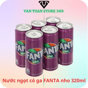Nước ngọt có ga FANTA nho lon 320ml