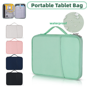 Tri-Town Handbag Case for iPad Samsung Xiaomi Lenovo 11-13in Sleeve Bag Cover Fashion Shockproof Protective Pouch Multi Pockets Sleeve Shockproof Anti-Dust Multiple Storage Pockets Bag