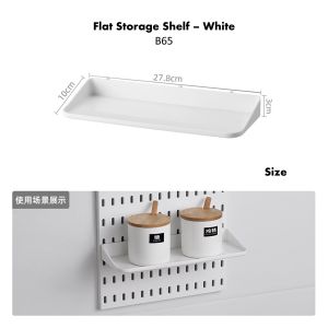 Pegboard Storage Organizer Hole Board Phone Holder & Shelf Hanging Rack Suitable w IKEA SKADIS Storage Organizer DIY 洞洞板