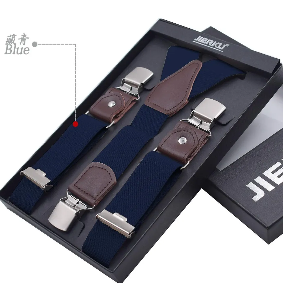 Mens Braces Y Shaped Suspenders Belt With Alloy Buckles Adjustable Trouser  Braces Elastic