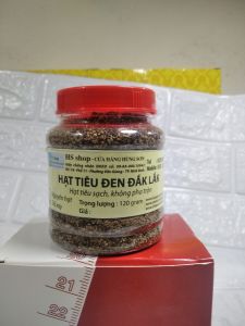 Lọ Hạt tiêu Đăk Lăk 120gr hồ tiêu sạch nguyên chất (Tùy chọn đã xay hoặc nguyên hạt) - Vườn Đặc Sản