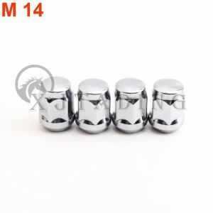kkmf 4pcs M10X1.25 M14x1.5 Chrome Wheel Hub Nut Fit For Alloy Aluminum Rim Wheel ATV Scooter Buggy UTV Quad Bike Vehicle Moto parts J6H9P