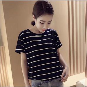 Korean Style Loose Large Size Striped Short-Sleeved T-Shirt Women's Top & Bottoming Shirt\\n\\n Introduction to Korean Style Striped T-Shirts\\n\\n What is a Korean Style Striped T-Shirt?\\n\\nA Korean style striped t-shirt is a trendy and versatile piece of clothing that has gained popularity among women in recent years. Characterized by its unique design and comfortable fit, this type of t-shirt features horizontal stripes running across the fabric, giving it a distinctive look. These stripes can vary in width and color, allowing for a wide range of styles and patterns.\\n\\n Why Choose Korean Style Striped T-Shirts?\\n\\nThere are several reasons why women choose Korean style striped t-shirts over other options. Firstly, they offer a relaxed and comfortable fit, making them perfect for everyday wear. Additionally, their versatility allows them to be paired with various outfits, from casual to dressy, making them a great addition to any wardrobe. Lastly, the high-quality materials used in these t-shirts ensure durability and longevity, making them a worthwhile investment.\\n\\n Key Features of Loose Large Size Women's Tops\\n\\n Comfort & Fit: Loose & Large Size\\n\\nOne of the most significant advantages of loose large size women's tops is their comfort and fit. Designed to provide a relaxed and airy feel, these tops are perfect for those who prefer a more laid-back style. They are also ideal for women with larger frames, as they offer ample room for movement and flexibility.\\n\\n Versatility: Casual & Stylish\\n\\nAnother key feature of loose large size women's tops is their versatility. Whether you're looking for a casual outfit or something more stylish, these tops can easily transition between both. They can be paired with jeans, shorts, skirts, or even dresses, making them a go-to choice for any occasion.\\n\\n Quality & Durability: High-Quality Materials\\n\\nFinally, loose large size women's tops are made from high-quality materials, ensuring they last longer and maintain their shape and color over time. This makes them a great investment for any wardrobe, as they can be worn repeatedly without losing their quality.\\n\\n Choosing the Right Bottoming Shirt for Women\\n\\n Matching Styles: Striped Women's Clothing & Short-Sleeved Casual Shirts\\n\\nWhen choosing a bottoming shirt to pair with your Korean style striped t-shirt, consider matching styles that complement each other. For example, a short-sleeved casual shirt with a solid color or subtle pattern can help balance out the bold stripes of the t-shirt. Alternatively, you can opt for a bottoming shirt with its own stripes, creating a fun and playful look.\\n\\n How to Pair with Other Outfits\\n\\nTo get the most out of your Korean style striped t-shirt, experiment with different outfit combinations. Pair it with denim shorts or jeans for a casual look, or dress it up with a pencil skirt or dress pants for a more polished appearance. You can also layer it under a blazer or cardigan for added warmth and style.\\n\\n Care & Maintenance Tips\\n\\nTo keep your Korean style striped t-shirt looking its best, follow these care and maintenance tips:\\n\\n- Wash it in cold water to prevent color bleeding and fabric damage.\\n- Avoid using bleach or harsh detergents that can weaken the fabric.\\n- Hang it to dry instead of using a dryer, which can cause shrinkage and wrinkles.\\n- Store it in a cool, dry place away from direct sunlight to prevent fading.\n}