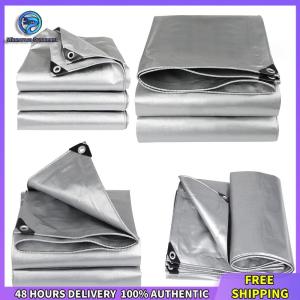 Winnereco Multipurpose Waterproof Poly Tarp Cover with Grommets and Reinforced Edges Multipurpose Outdoor Tarpaulin Resistant for Car Roof Camping