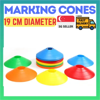 [MARKING CONE][SET OF 6 PCS] SPORTS MARKING CONES TRAINING MARKER PLASTIC MARKER