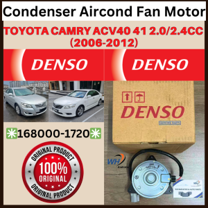 TOYOTA CAMRY ACV40 / ACV41 100% ORIGINAL GENUINE DENSO (168000-1720) Aircond Condenser Fan Motor Kipas Motor Fan Kipas