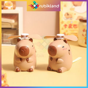 Quạt Cầm Tay Capybara Quạt Đeo Cổ Hoạt Hình Chuột Lang Nước Sạc Điện Kèm Dây Đeo Nhỏ Gọn Cho Học Sinh Đồ Chơi Trẻ Em