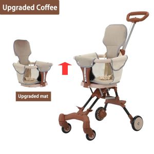 ANJOU Foldable Stroller for Baby Toddler Travel Stroller Bike Lightweight Portable Toddler Stroller