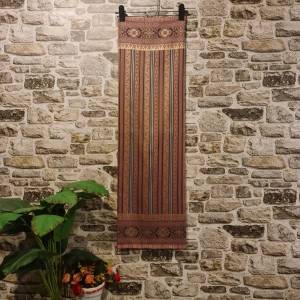 201.ผ้าฝ้าย ผ้าทอทั้งผืน ลายบุพเพสันนิวาส สีชมพูกลีบบัว