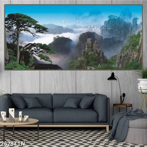 Tranh Laminate Tráng Gương - Tranh Treo Tường Sơn Thuỷ Hữu Tình 02