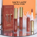 SACE LADY Liquid Lipstick Waterproof Matte Nonstick Cup Lasting Liptint 3pcs Set. 