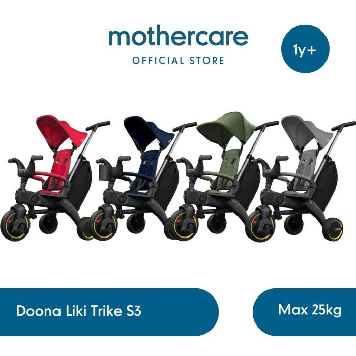 Doona Liki Trike S3 - Sepeda Dorong Roda Tiga Travel Stroller Anak Bayi